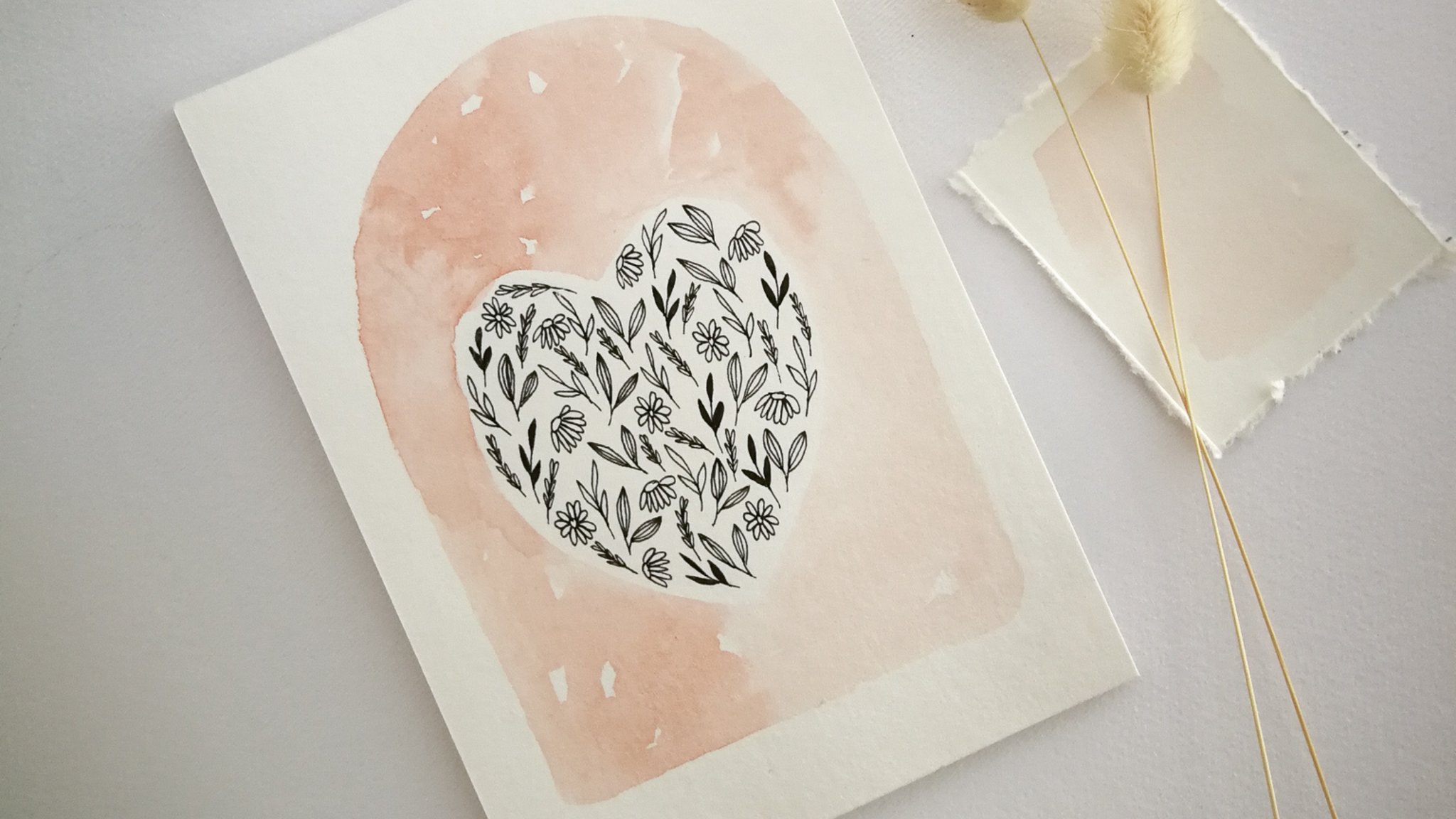 ROUND UP: WATERCOLOUR VALENTINE'S DAY GREETING CARD TUTORIALS