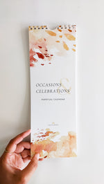 OCCASIONS + CELEBRATIONS PERPETUAL CALENDAR