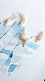 BOOKMARKS - TEAL NEGATIVE BOTANICAL