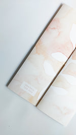 GREETING CARD SET - PEACH NEGATIVE BOTANICAL