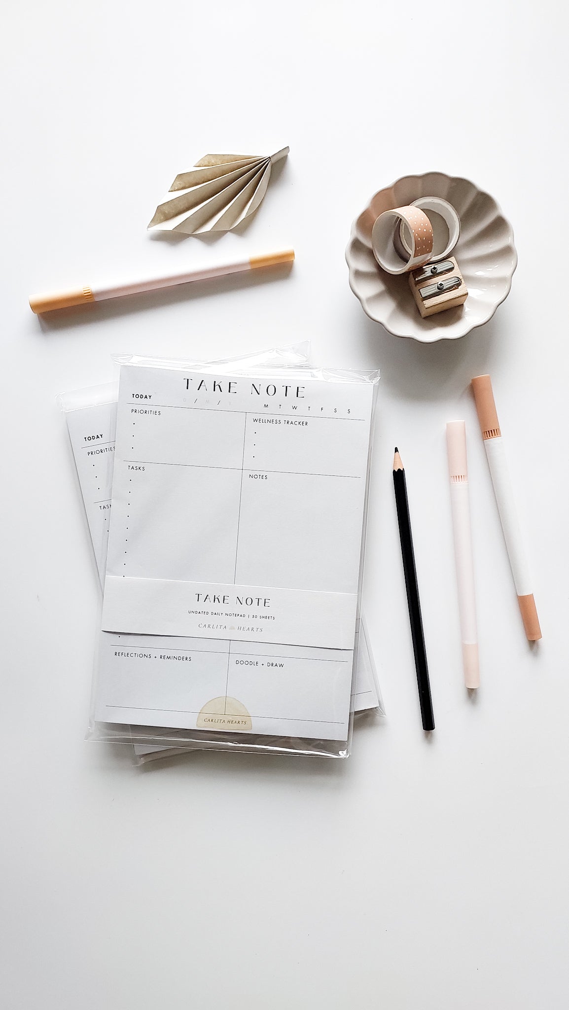 TAKE NOTE DAILY PLANNER NOTEPAD