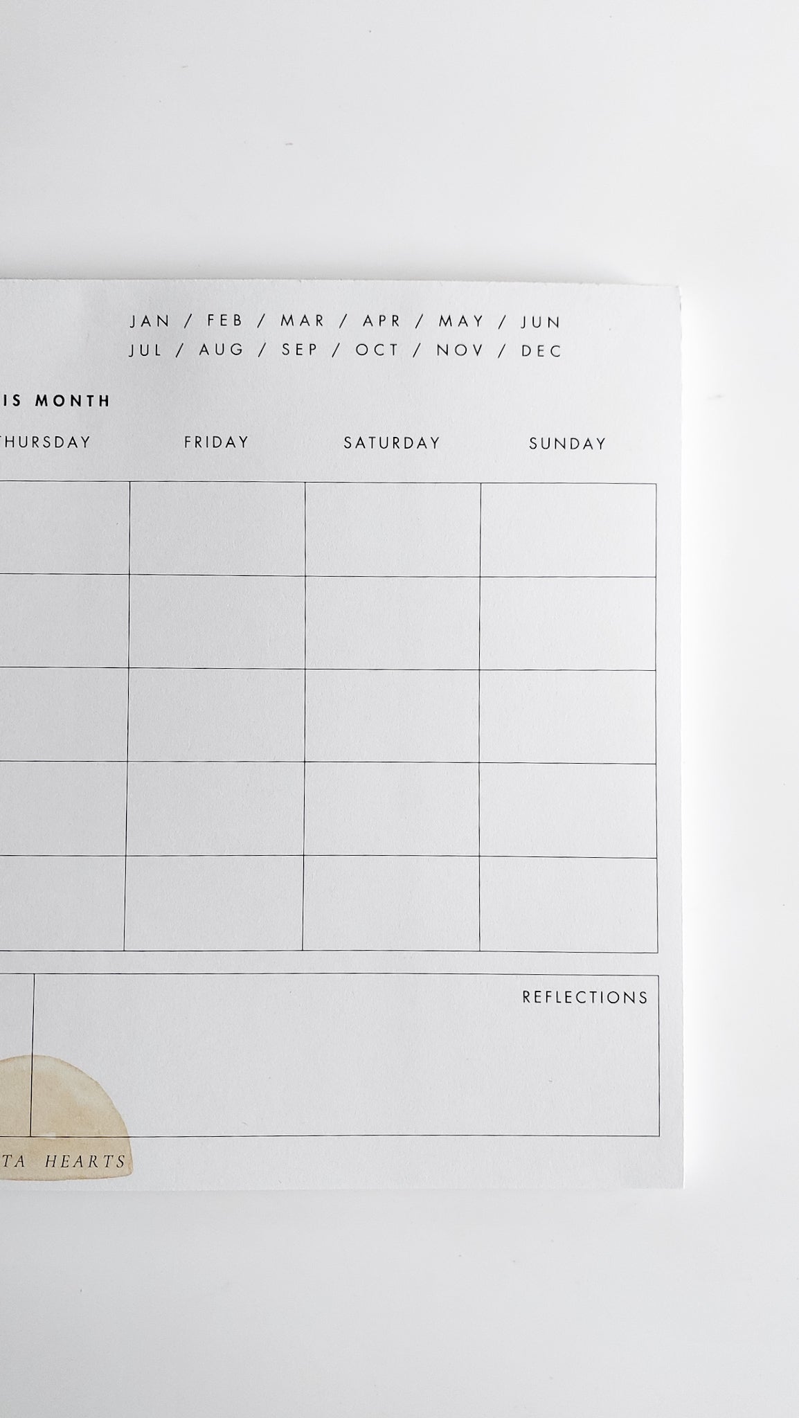 TAKE NOTE MONTHLY PLANNER NOTEPAD