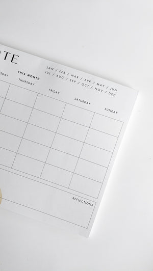 TAKE NOTE MONTHLY PLANNER NOTEPAD