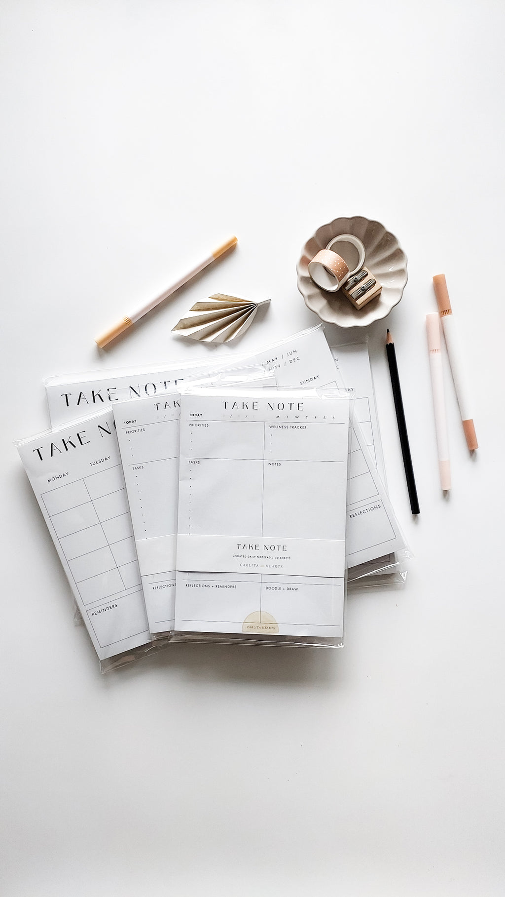 TAKE NOTE PLANNER NOTEPAD SET