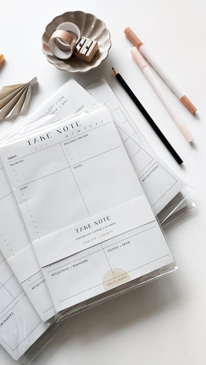 TAKE NOTE PLANNER NOTEPAD SET