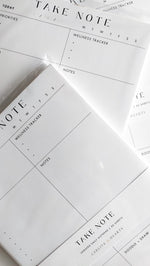 TAKE NOTE PLANNER NOTEPAD SET