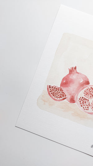 STILL LIFE POMEGRANATES