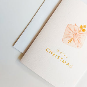 GREETING CARD | PEACH CHRISTMAS GIFT