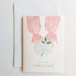 GREETING CARD | PURPLE CHRISTMAS GIFTING HANDS