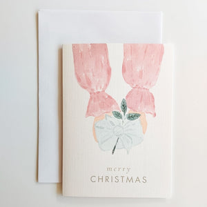 GREETING CARD | PURPLE CHRISTMAS GIFTING HANDS