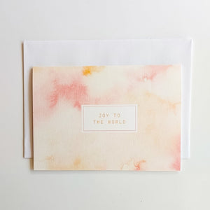 GREETING CARD | PINK JOY TO THE WORLD