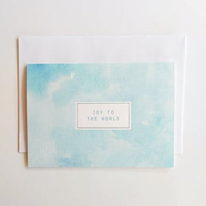 GREETING CARD | BLUE JOY TO THE WORLD