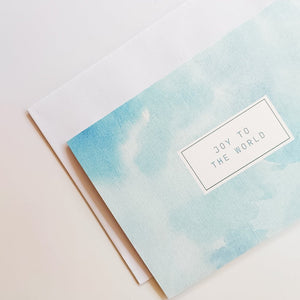 GREETING CARD | BLUE JOY TO THE WORLD