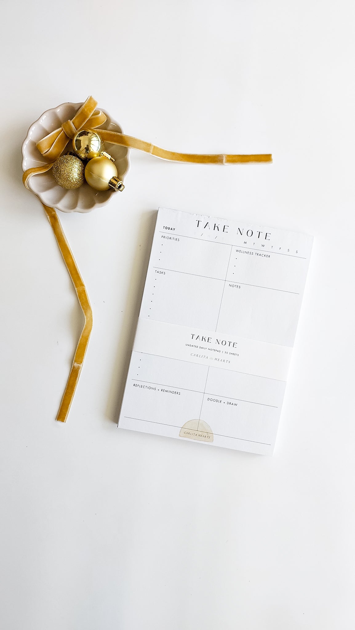 TAKE NOTE DAILY PLANNER NOTEPAD