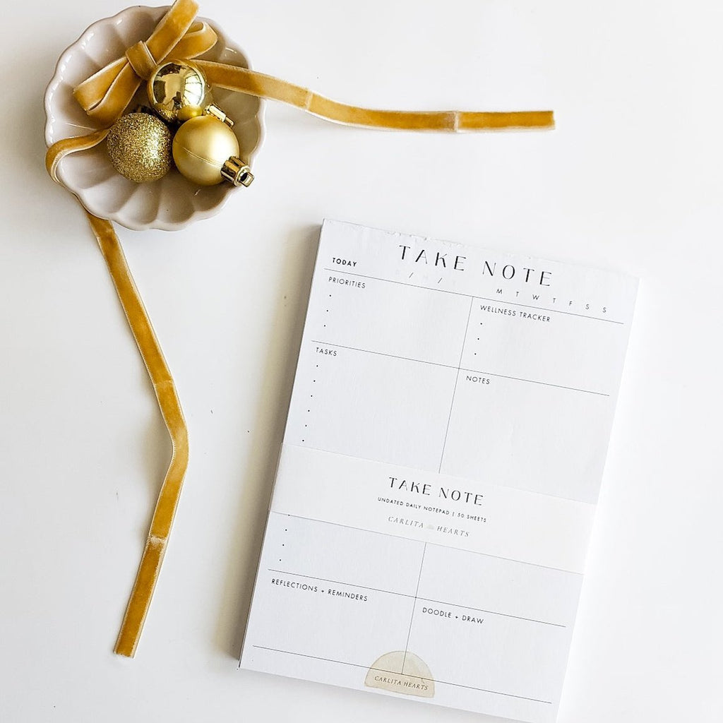 TAKE NOTE DAILY PLANNER NOTEPAD