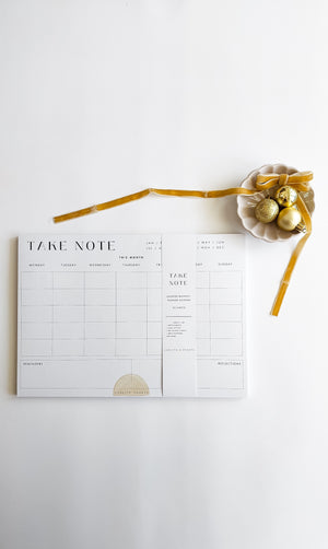 TAKE NOTE MONTHLY PLANNER NOTEPAD