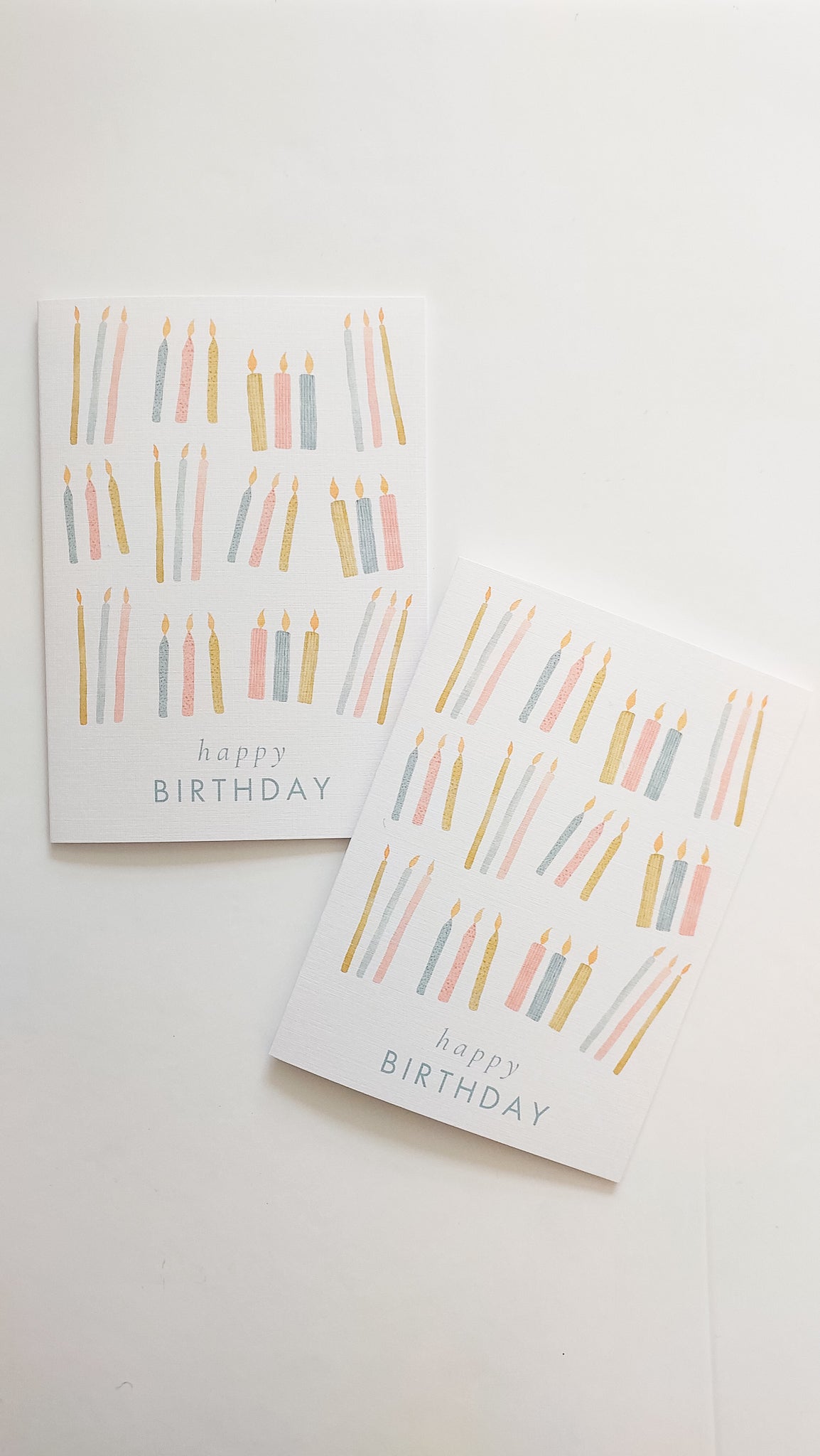 GREETING CARD - TEAL HAPPY BIRTHDAY CANDLES CARD