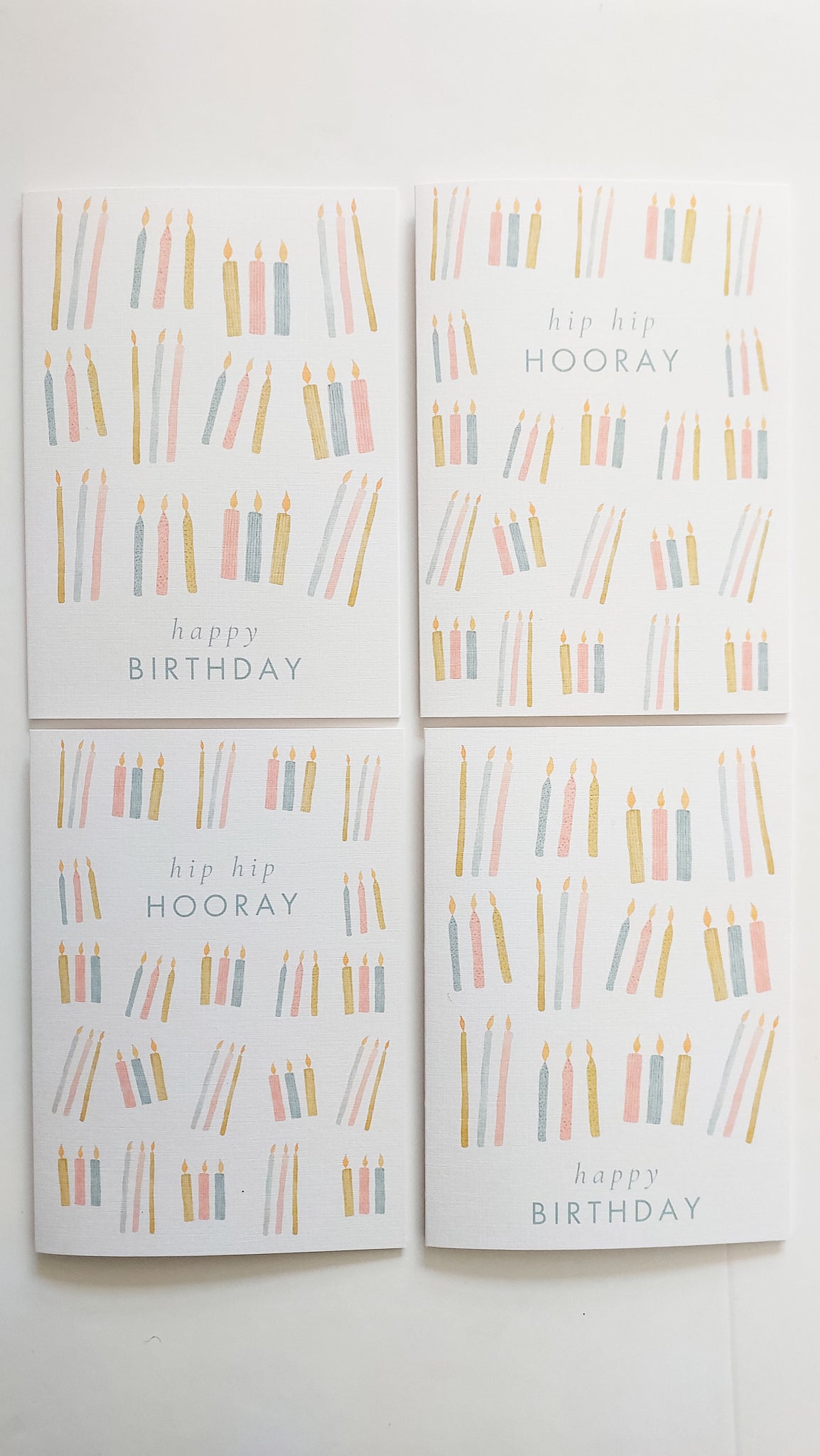 GREETING CARD - TEAL HAPPY BIRTHDAY CANDLES CARD