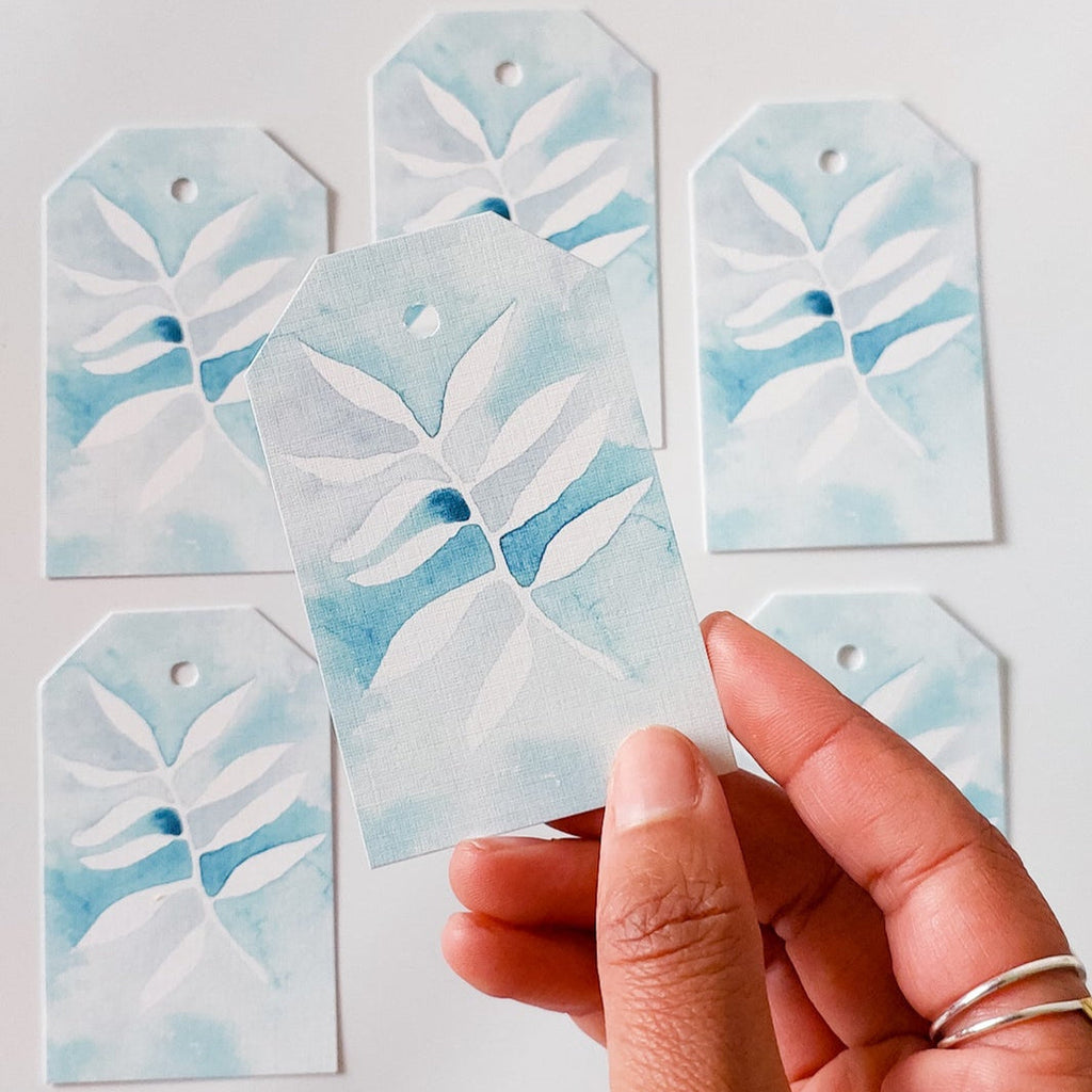 GIFT TAGS | TEAL NEGATIVE BOTANICAL