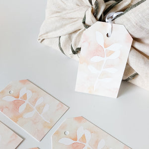 GIFT TAGS | PEACH NEGATIVE BOTANICAL