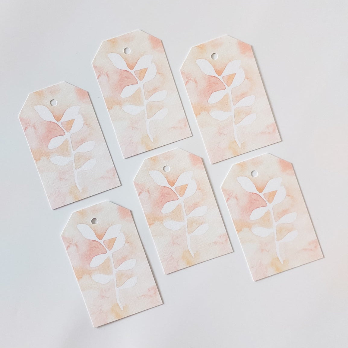 GIFT TAGS | PEACH NEGATIVE BOTANICAL