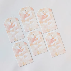 GIFT TAGS | PEACH NEGATIVE BOTANICAL