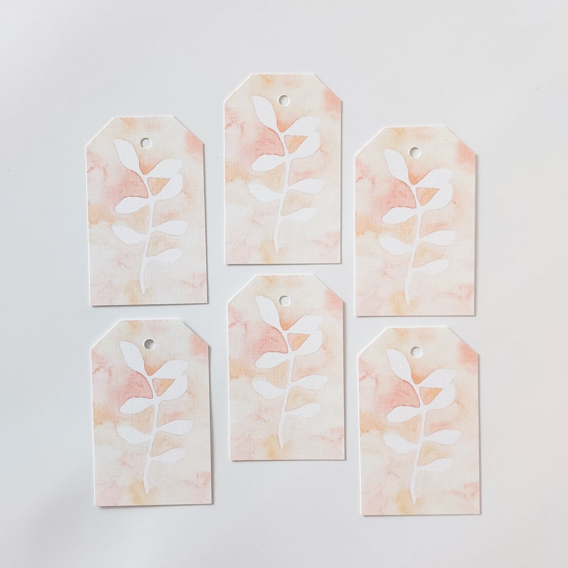 GIFT TAGS | PEACH NEGATIVE BOTANICAL