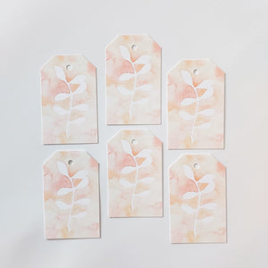 GIFT TAGS | PEACH NEGATIVE BOTANICAL