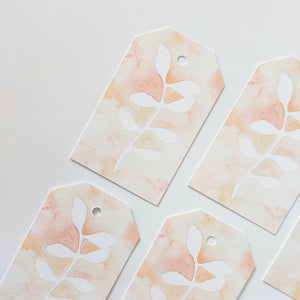 GIFT TAGS | PEACH NEGATIVE BOTANICAL