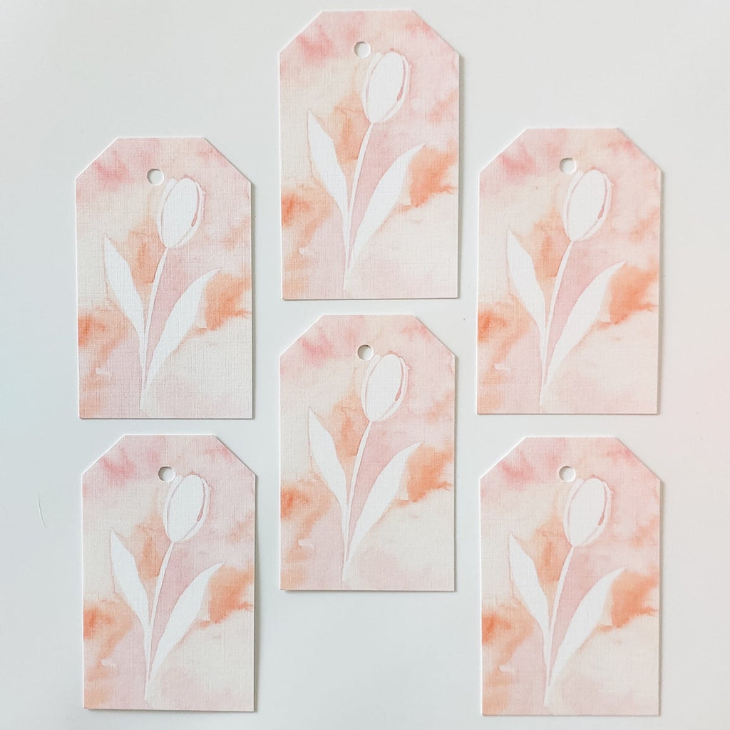 GIFT TAGS | PINK NEGATIVE BOTANICAL