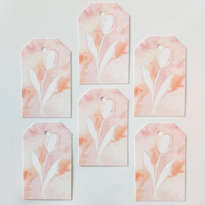 GIFT TAGS | PINK NEGATIVE BOTANICAL