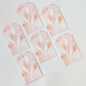 GIFT TAGS | PINK NEGATIVE BOTANICAL