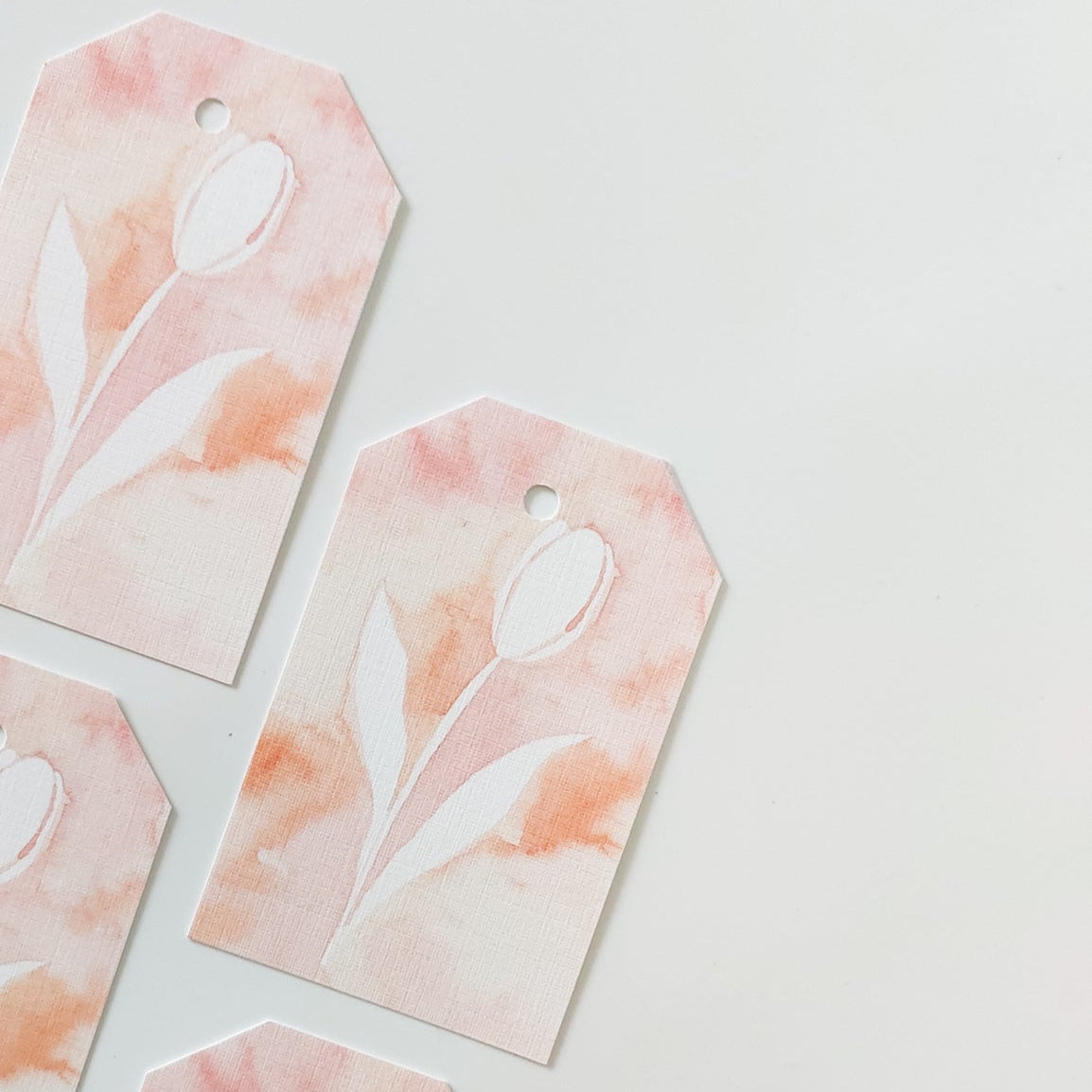 GIFT TAGS | PINK NEGATIVE BOTANICAL