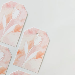 GIFT TAGS | PINK NEGATIVE BOTANICAL