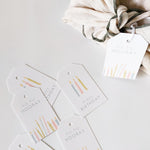 GIFT TAGS | TEAL BIRTHDAY CANDLES