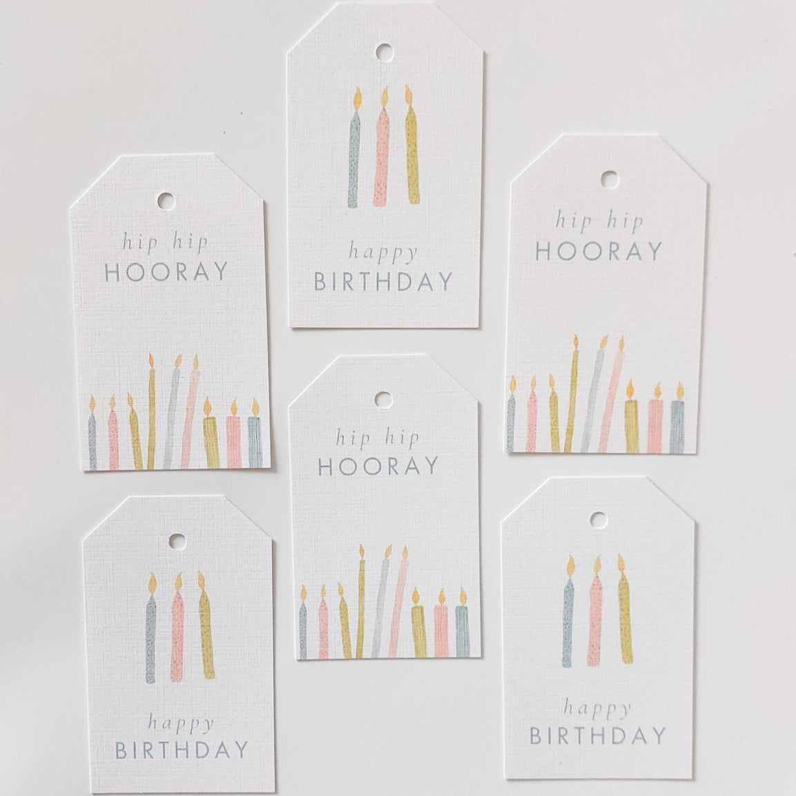 GIFT TAGS | TEAL BIRTHDAY CANDLES
