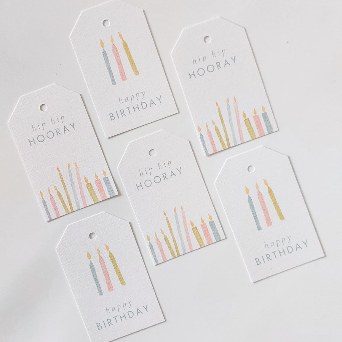 GIFT TAGS | TEAL BIRTHDAY CANDLES
