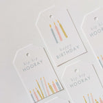 GIFT TAGS | TEAL BIRTHDAY CANDLES