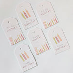 GIFT TAGS | BURGUNDY BIRTHDAY CANDLES