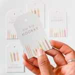 GIFT TAGS | BURGUNDY BIRTHDAY CANDLES