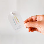 GIFT TAGS | TEAL BIRTHDAY CANDLES