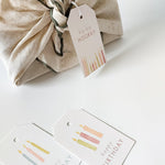 GIFT TAGS | BURGUNDY BIRTHDAY CANDLES