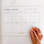 TAKE NOTE WEEKLY PLANNER NOTEPAD