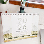 2026 TABLE MOUNTAIN ART DESK CALENDAR