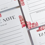 TAKE NOTE TA DA LIST NOTEPAD - POMEGRANATES