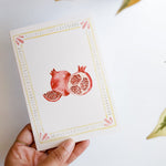 GREETING CARD - PLAYFUL POMEGRANATES
