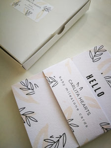 Peach Baby Milestone Card Set